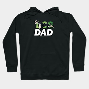 Dog Dad - Schnauzer oil painting word art Hoodie